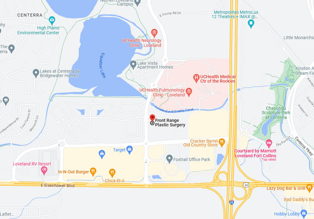 Front Range Plastic Surgery Map